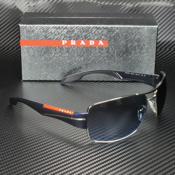 Prada Men's Silver Grey and Blue Sunglasses! - Picture 3 of 4